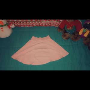 Pink detailed skater skirt